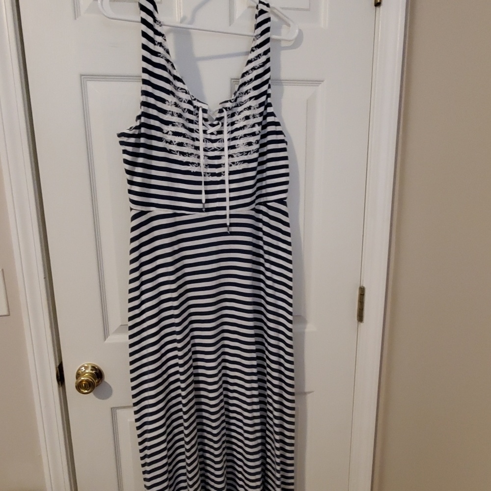 Striped maxi dress